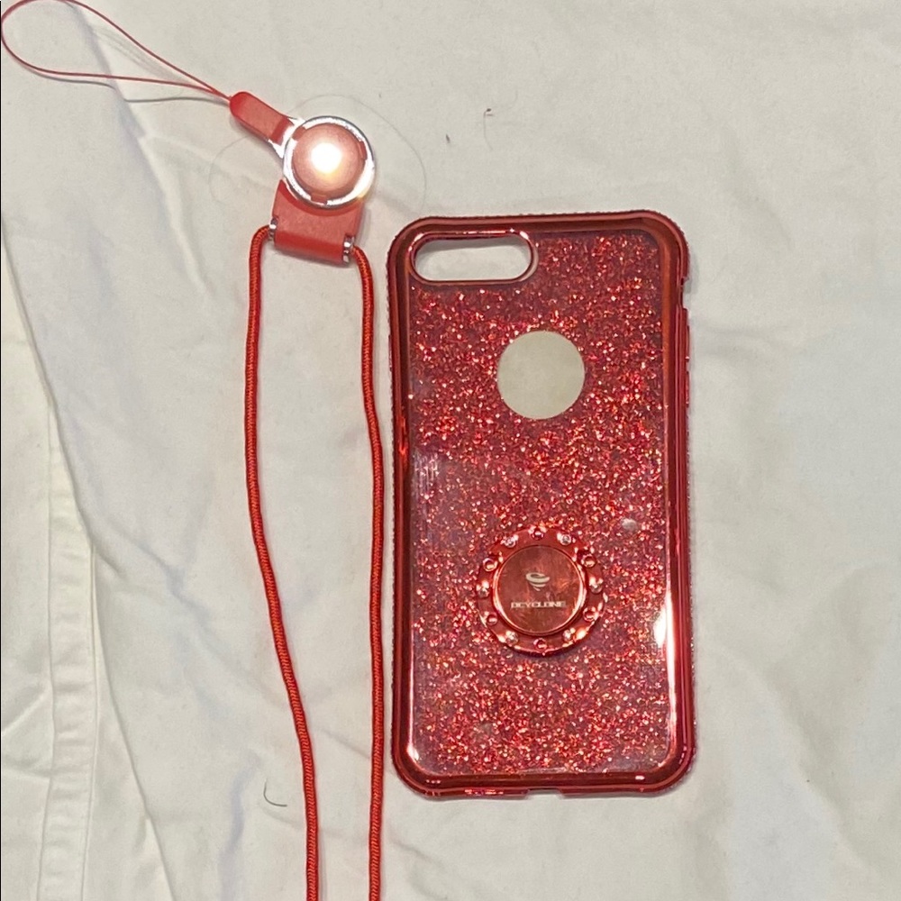 Sparkly Red IPhone 8+ Case P61